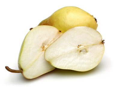 Beyaz arka plan üzerinde izole meyve taze armut