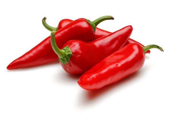 Fresh Red Pepper Isolated White Background — Stock Photo, Image