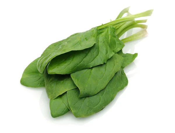 Fresh Spinach Isolated White Background — Stock Photo, Image