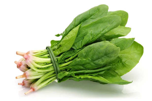 Fresh Spinach Isolated White Background — Stock Photo, Image