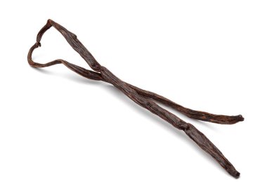 vanilya beyaz zemin üzerine izole fasulye