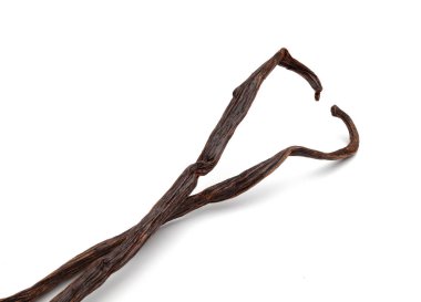 vanilya beyaz zemin üzerine izole fasulye