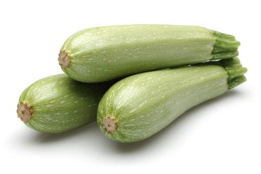 Bütün taze kabak üzerine beyaz izole