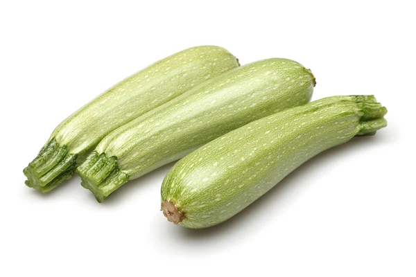 Whole fresh zucchini isolated on white — Stock Photo, Image