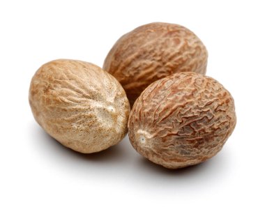 Grup üzerinde beyaz izole bütün Hindistan cevizi