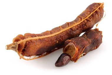 Demirhindi meyve beyaz izole