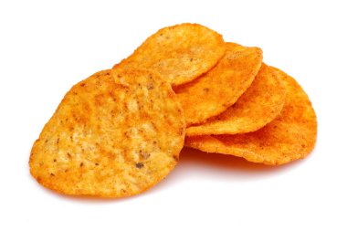 mısır cipsi beyaz izole