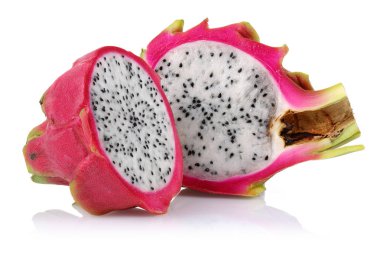 Yarım ejderha meyve beyaz izole