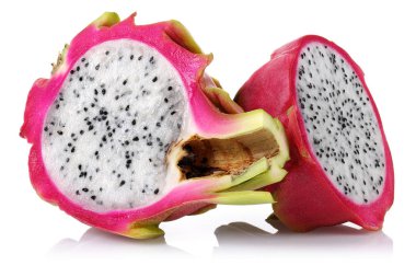 Yarım ejderha meyve beyaz izole