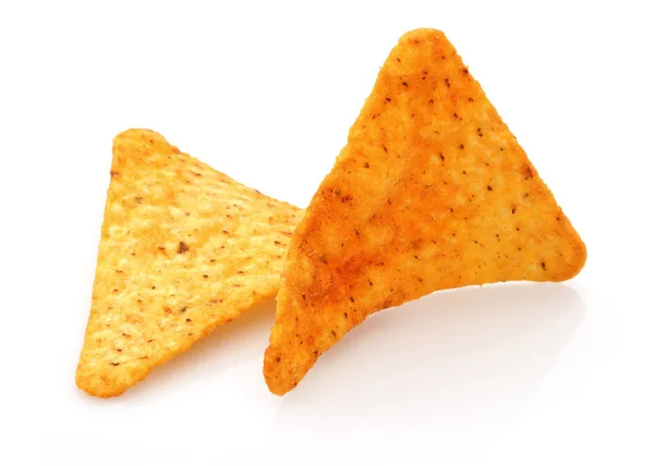 Taco chips geïsoleerd op wit — Stockfoto