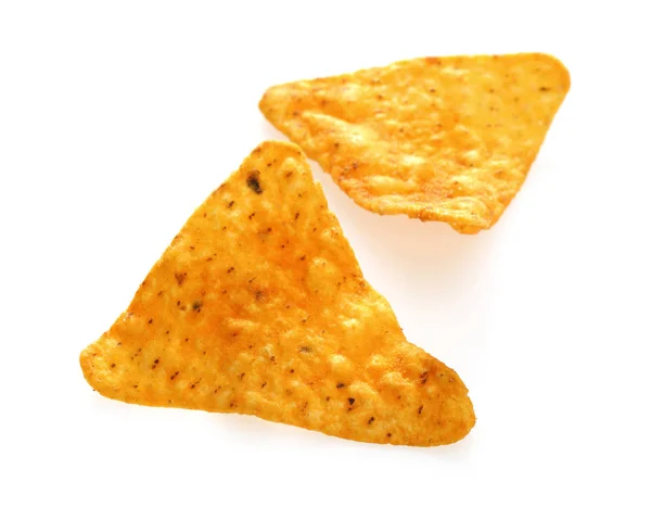 Chips de tacos aislados en blanco — Foto de Stock
