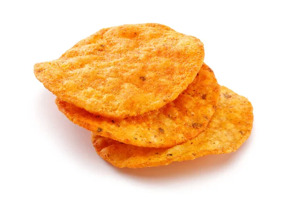Maïs chips geïsoleerd op wit — Stockfoto