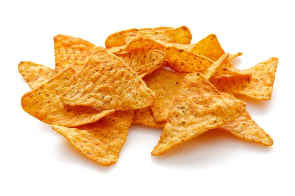 Taco-Chips isoliert auf weiß — Stockfoto