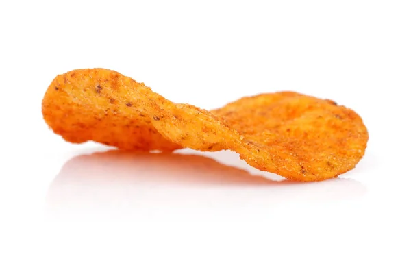 Chips de maíz aislados en blanco — Foto de Stock