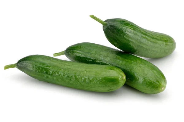 Fresh cucumbers isolated on white — Stock Photo, Image