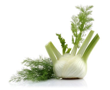 Beyaz izole taze rezene ampul