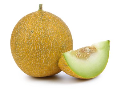 Beyaz izole kavun meyve