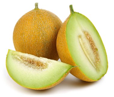 Beyaz izole kavun meyve