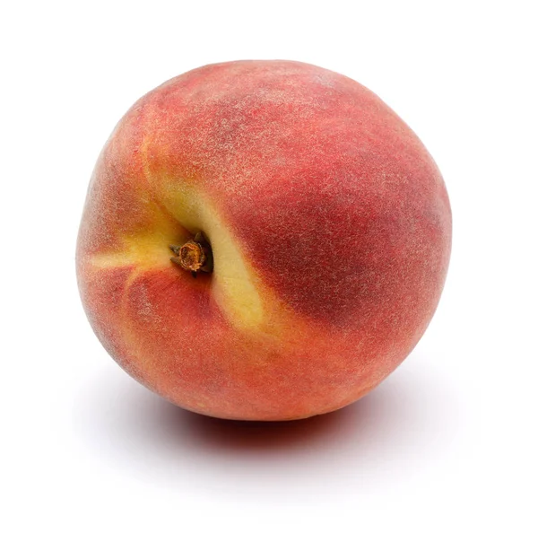 Стиглі персикові фрукти ізольовані на білому — стокове фото