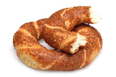 Simit, Türk simit beyaz üzerinde izole