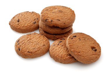 Çikolatalı kurabiye, bisküvi izole