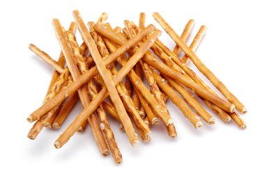 Sopa kraker, simit, beyaz izole