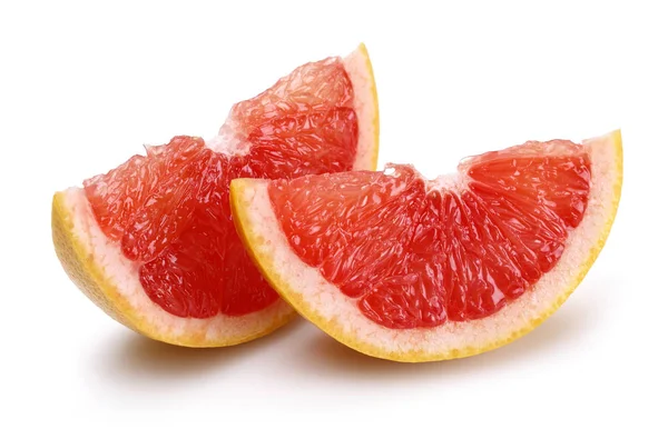 beyaz izole Dilimlenmiş Greyfurt