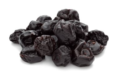 Heap of dried blueberries isolated on white clipart