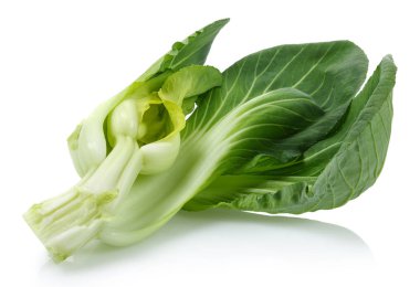 Bok Choy veya Çin lahanası beyaz izole