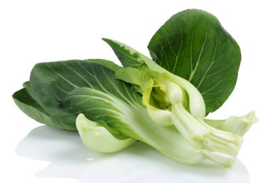 Bok Choy veya Çin lahanası beyaz izole