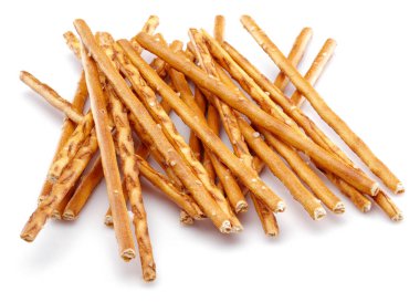 Sopa kraker, simit, beyaz izole