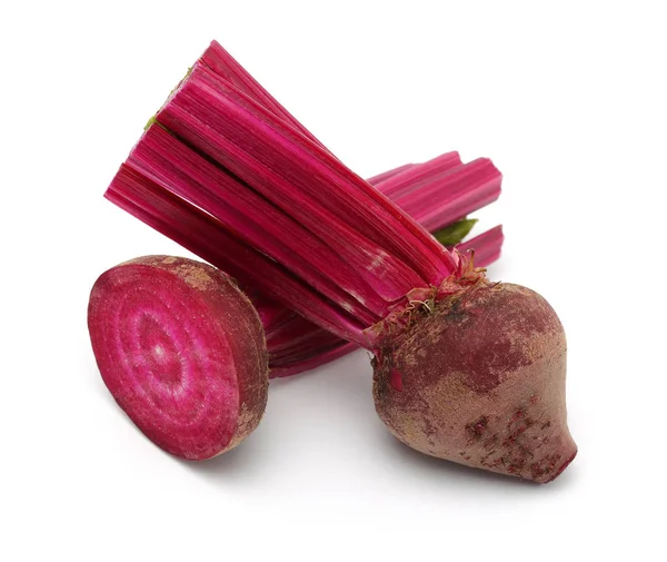 Fresh red beets isolated on white — Stock Photo, Image