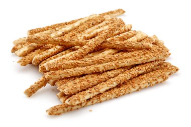 Susam sopa kraker beyaz izole