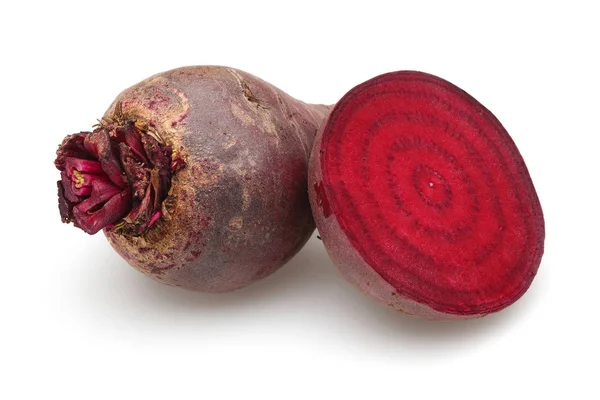 Fresh red beets isolated on white — Stock Photo, Image