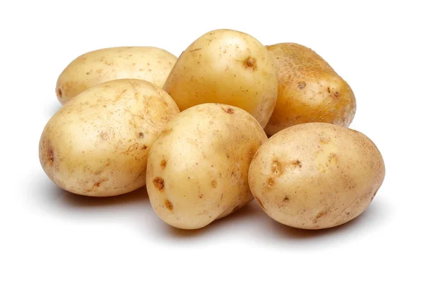 Group of fresh potatoes isolated on white — Stock Photo, Image