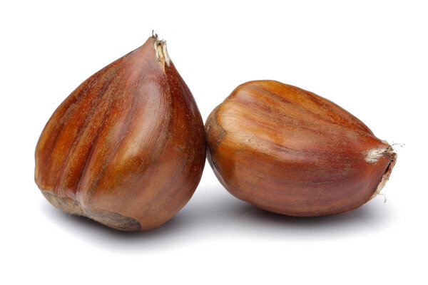 Каштаны изолированы на белом фоне