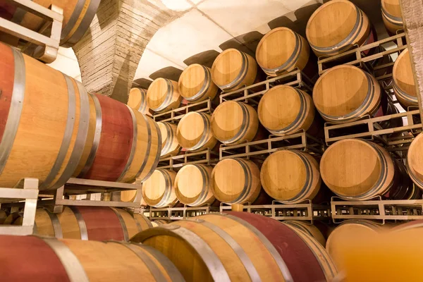 Wine Barrels Cellar Italy Tuscan — Stock Photo, Image