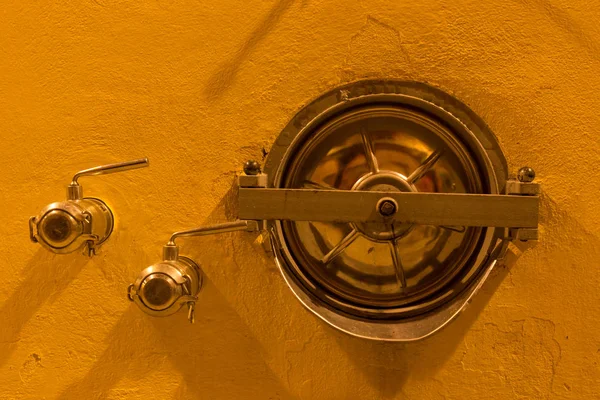 Metal Wine Barrels Factory Italy Tuscan — Stock Photo, Image