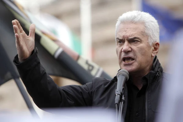 Sofia Bulgária Setembro Líder Partido Nacionalista Búlgaro Ataka Volen Siderov — Fotografia de Stock