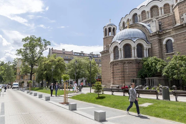 Σόφια Βουλγαρία Ντέιλι κέντρο της πόλης — Φωτογραφία Αρχείου