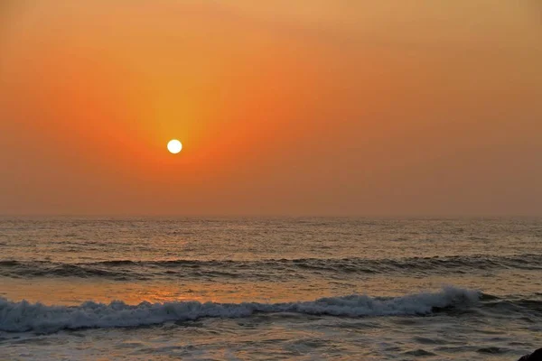 Belo Pôr Sol Swakopmund Namíbia — Fotografia de Stock