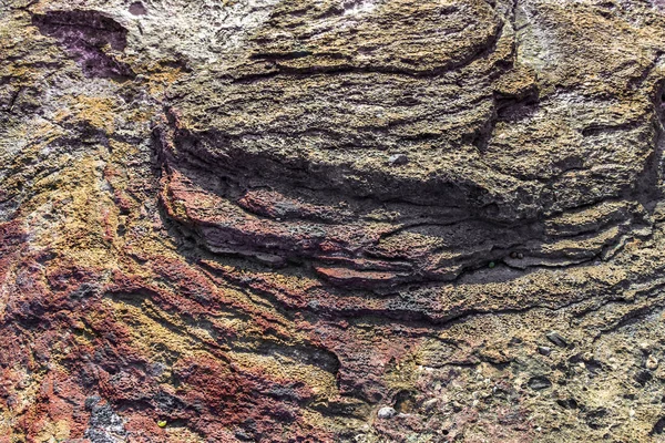 Natursten Klippan Vulkaniskt Ursprung Struktur Texturerad Yta — Stockfoto