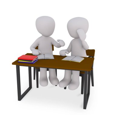 tutoring the student next to you clipart