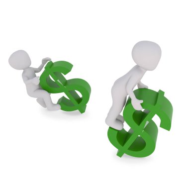 dolar işareti yeşil renkli at binme