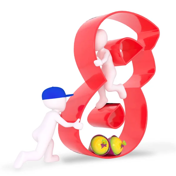 Number Red — Stock Photo, Image