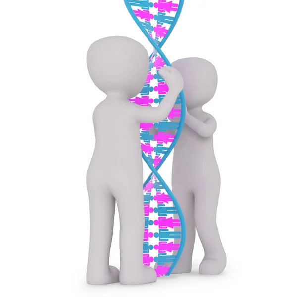 Verklaren Van Bevolking Door Het Dna — Stockfoto