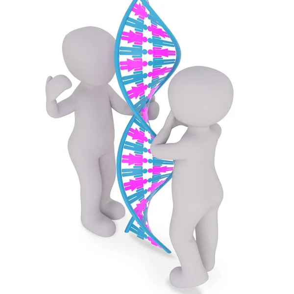 Explain Population Dna — Stock Photo, Image