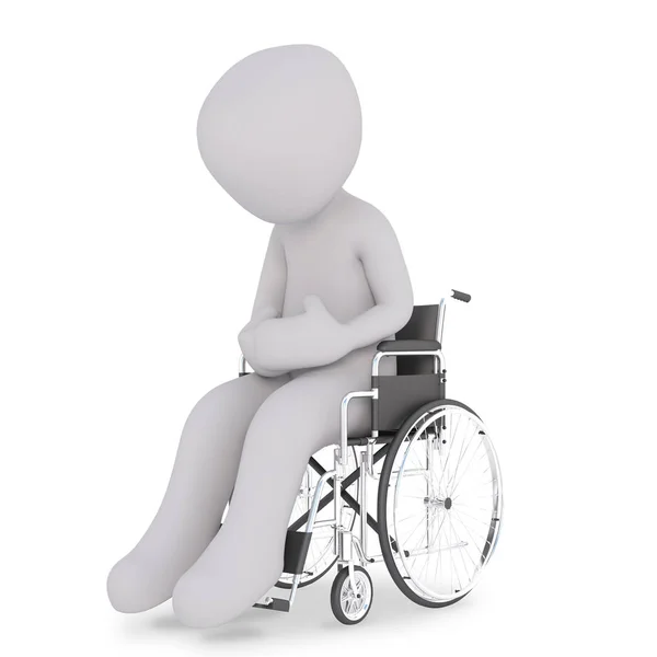 Инвалид Сидящий Инвалидном Кресле — стоковое фото