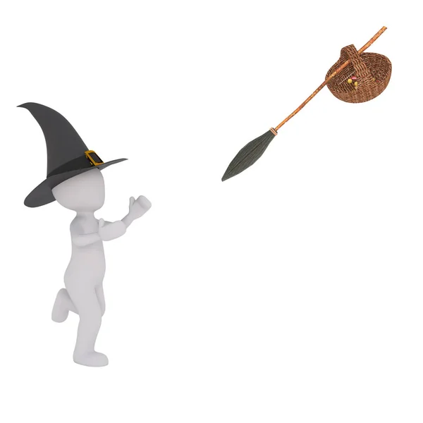 Маске Костюме Ведьмы Хэллоуин — стоковое фото