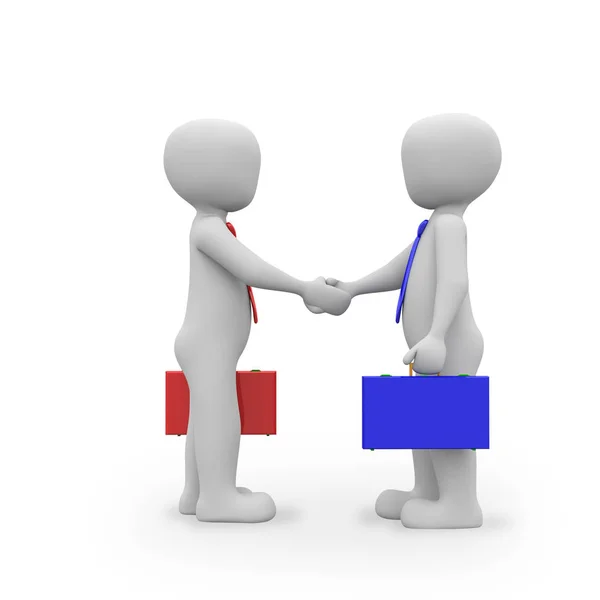 Business Together Shake Hands — Stockfoto
